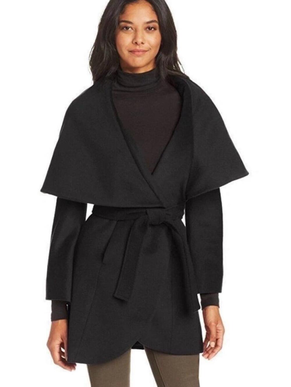 Tahari Marla Wool-Blend Coat - Wrap Belted - Freshly Dry Cleaned!! XL